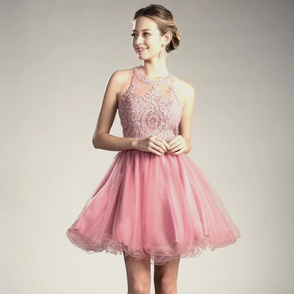 Short Layered Cocktail Dress CNUJ0119